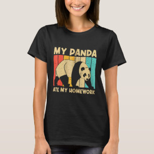 Camiseta Panda Para Niños Panda Bear Animal