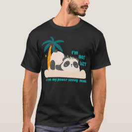 Camiseta Panda perezoso adorable 