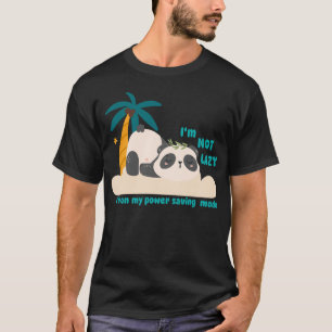 Camiseta Panda perezoso adorable 
