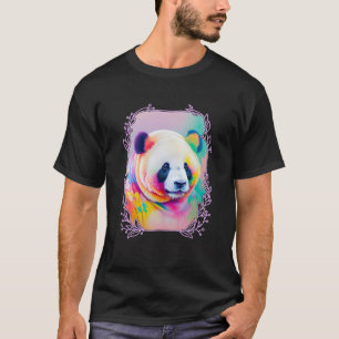 Camiseta Panda Portrait 6 Ilustracion de vida silvestre de