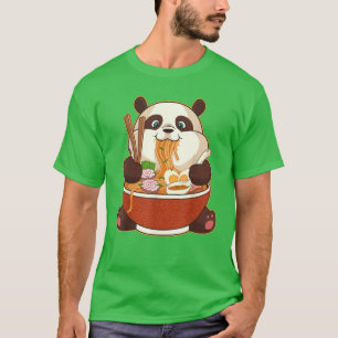 Camiseta PANDA PROTEGIDA POR RAMEN  Grasa Panda comiendo Ra