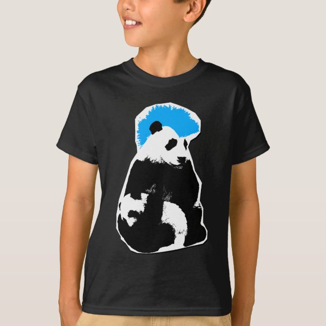 Camiseta panda punky (Anverso)