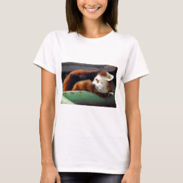 Camiseta Panda roja el dormir
