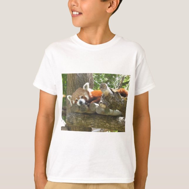 Camiseta panda rojo (Anverso)
