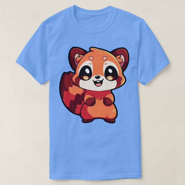 Camiseta Panda rojo 2 (Diseño del anverso)