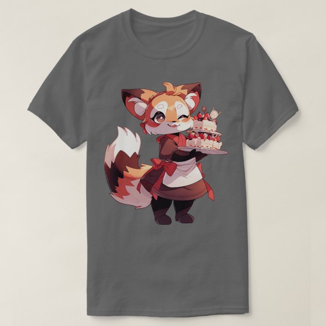 Camiseta Panda Rojo 3 (Diseño del anverso)