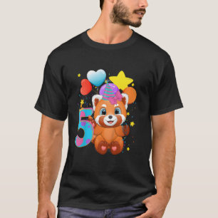 Camiseta Panda Rojo 5.º Tengo 5 Py