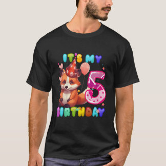 Camiseta Panda Rojo 5to Cumplo 5