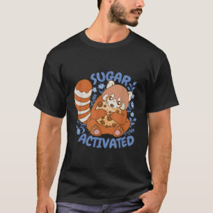 Camiseta Panda rojo activado con azúcar