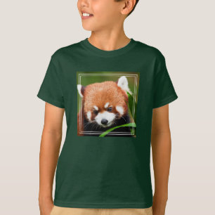 Camiseta Panda Rojo Adorable