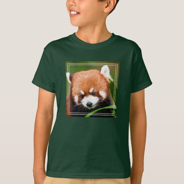 Camiseta Panda Rojo Adorable (Anverso)