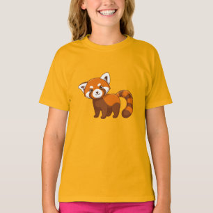 Camiseta Panda Rojo Adorable