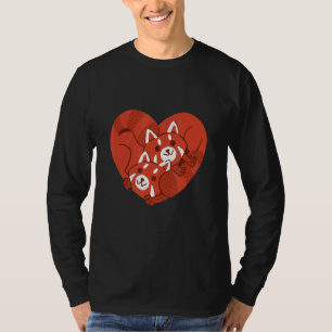 Camiseta Panda Rojo Amor Pandas Cute Animales Osos