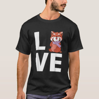 Camiseta Panda Rojo Animal Panda Rojo