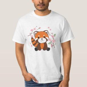 Camiseta Panda Rojo Animales Dulces Para Kawaii Kawaii