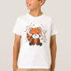 Camiseta Panda Rojo Animales Dulces Para Kawaii Kawaii (Anverso)