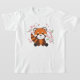 Camiseta Panda Rojo Animales Dulces Para Kawaii Kawaii (Laydown)