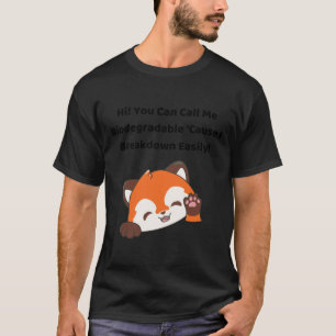 Camiseta ¡Panda Rojo biodegradable! pegatina (verde fresco)
