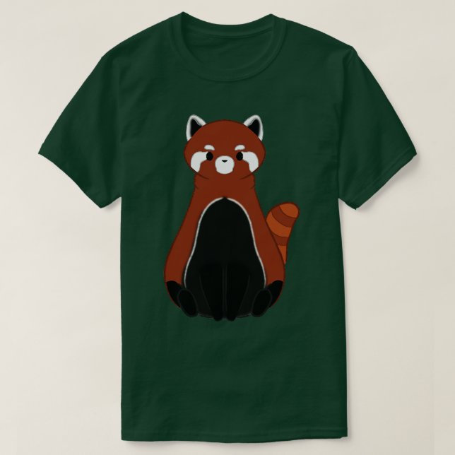 Camiseta Panda rojo completo (Diseño del anverso)