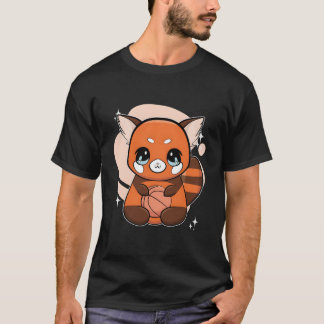 Camiseta Panda Rojo Con Baloncesto