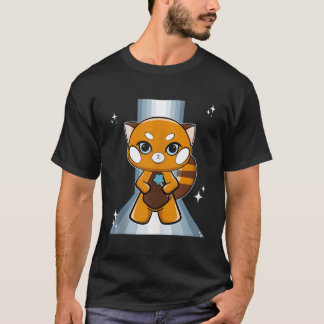 Camiseta Panda rojo con cetro