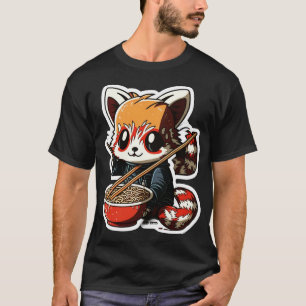 Camiseta Panda rojo curado1