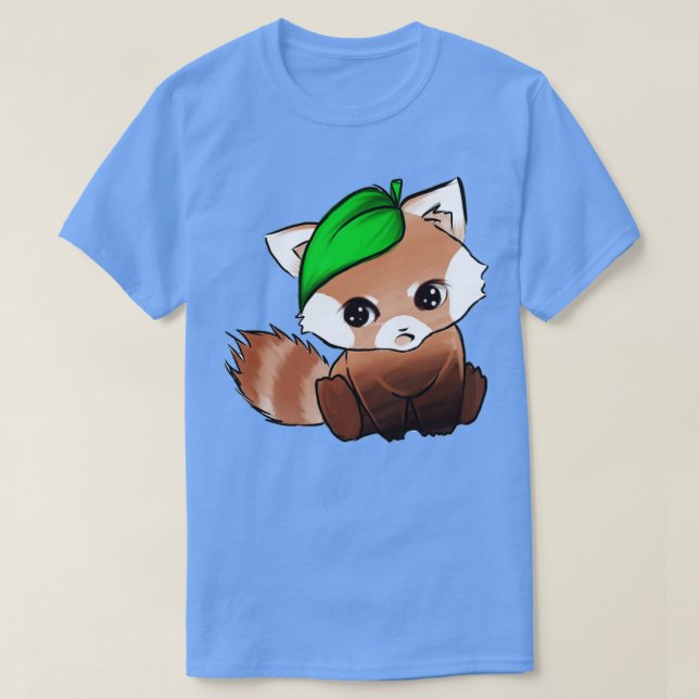 Camiseta Panda Rojo Cute 19 (Diseño del anverso)
