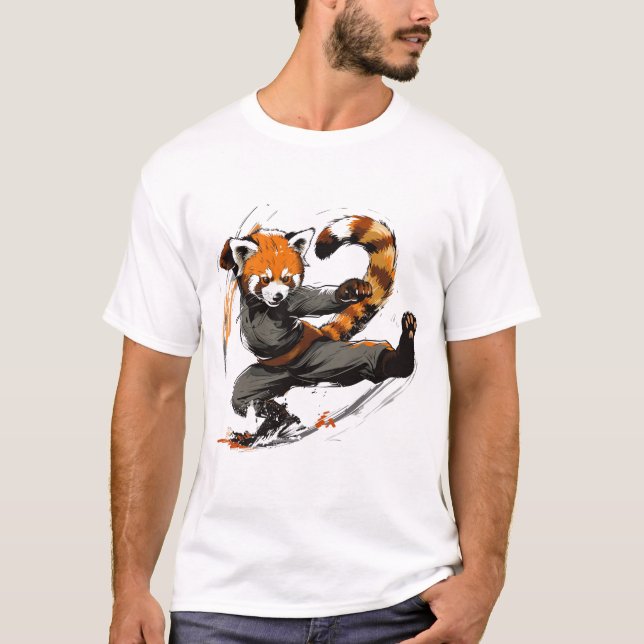 Camiseta Panda rojo de alto nivel (Anverso)