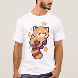Camiseta Panda Rojo Delight � Cut Animal Art