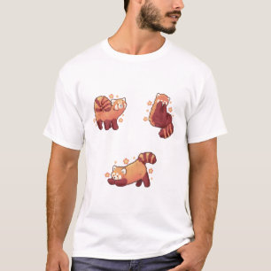 Camiseta Panda Rojo Delight � Cut Animal Art