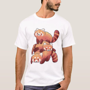 Camiseta Panda Rojo Delight � Cut Animal Art