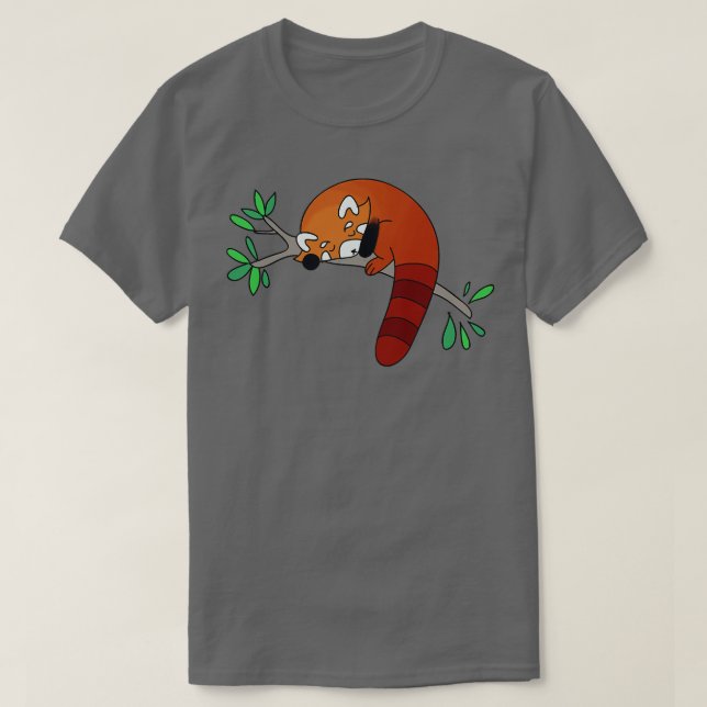 Camiseta Panda Rojo durmiendo (Diseño del anverso)