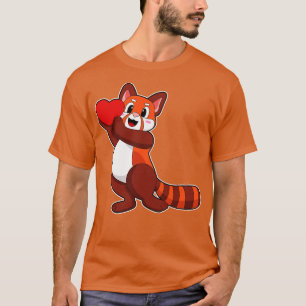 Camiseta Panda rojo en Love with Heart