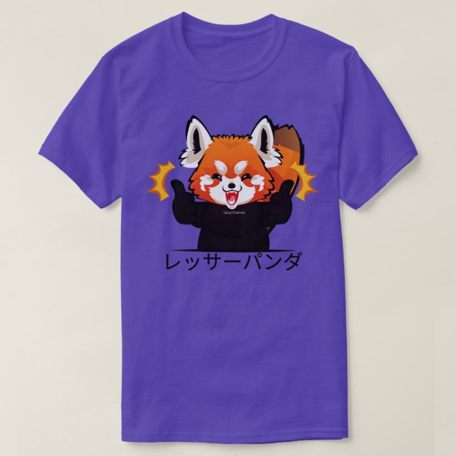 Camiseta Panda rojo está bien (Diseño del anverso)