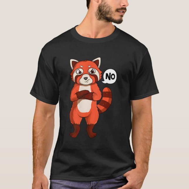 Camiseta Panda Rojo Estúpido (Anverso)