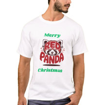 Panda Rojo Feliz Navidad
