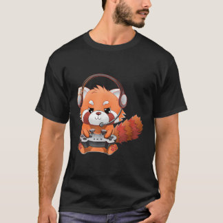 Camiseta Panda Rojo Gamer Gaming Panda Rojo