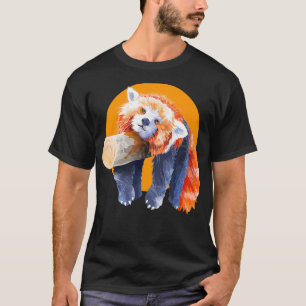 Camiseta Panda Rojo Hombres Mujeres Panda Rojo Lover Gráfic