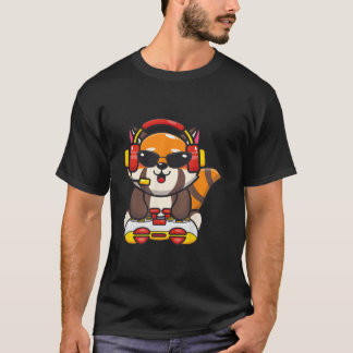 Camiseta Panda Rojo Jugador Pandas Rojos Animal