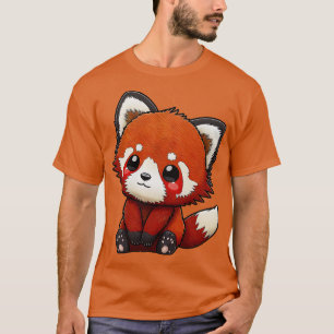 Camiseta Panda rojo lindo 21