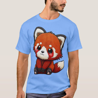 Camiseta Panda rojo lindo 21