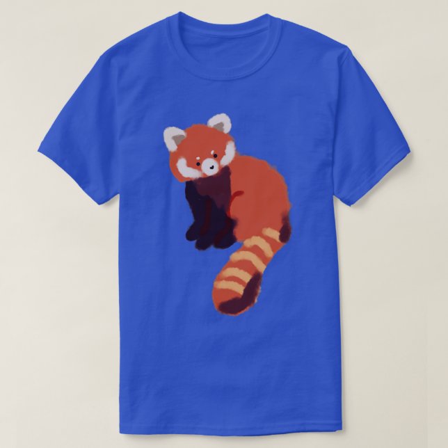Camiseta Panda rojo lindo 23 (Diseño del anverso)