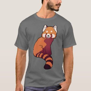 Camiseta Panda rojo lindo ilustracion 2