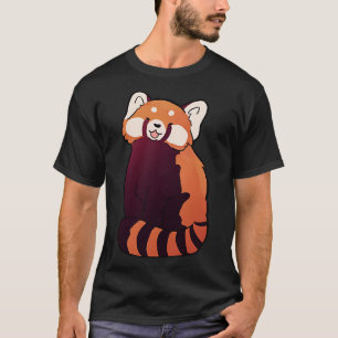 Camiseta Panda rojo lindo ilustracion 3