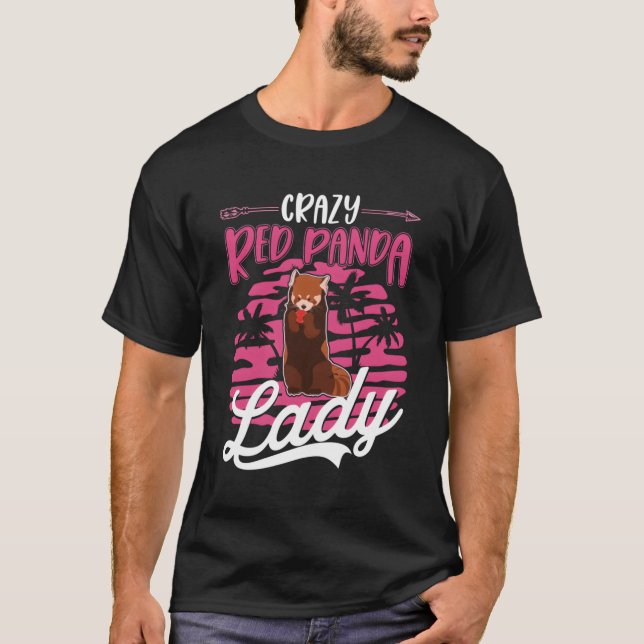 Camiseta Panda Rojo Loco Lady Red Panda (Anverso)