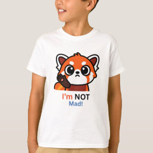 Camiseta Panda Rojo No Estoy Enojado!