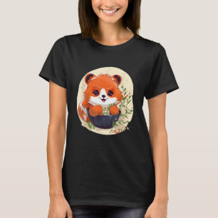 Camiseta Panda Rojo Otaku come fideos japoneses de Ramen 1