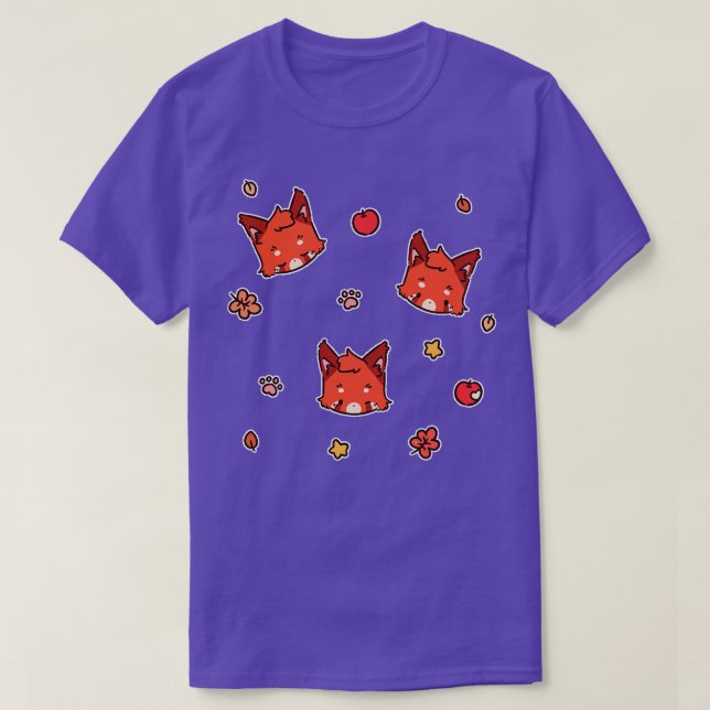 Camiseta Panda Rojo Otoño (Diseño del anverso)
