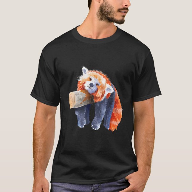 Camiseta Panda Rojo Panda Rojo Panda Panda (Anverso)