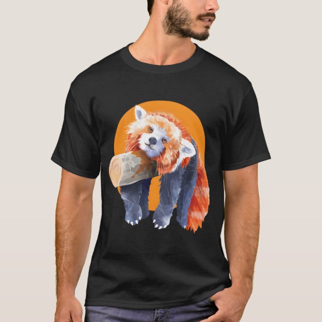 Camiseta Panda Rojo Panda Rojo Panda Panda (Anverso)